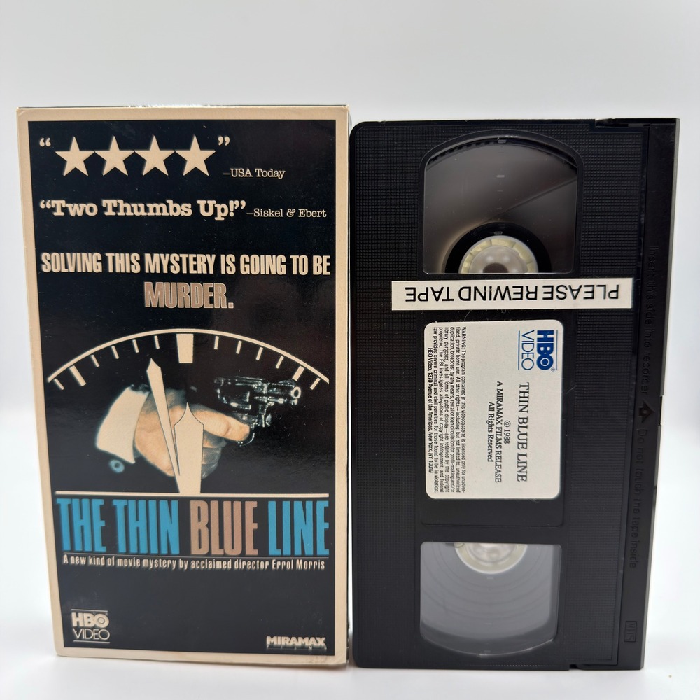 The Thin Blue Line VHS 1988 Errol Morris HBO Video Miramax Documentary Crime